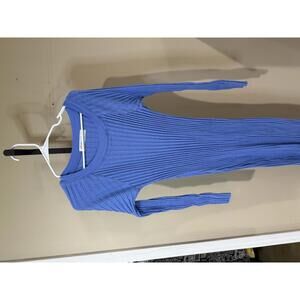 Free People Blue Long Sleeve Dress